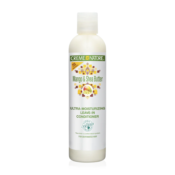CREME  OF NATURE Mango & Shea Butter Ultra-Moisturizing Leave-In Conditioner 8.5 OZ
