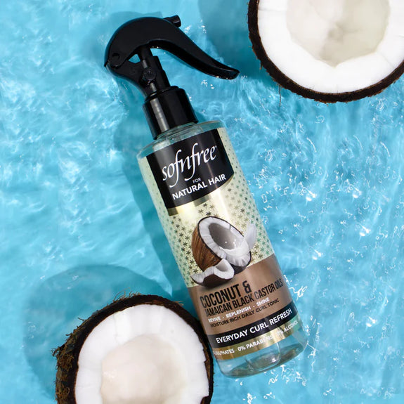 SOF'N'FREE EVERYDAY CURL REFRESH WITH COCONUT & JAMAICAN BLACK CASTOR OILS 240ML