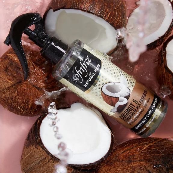 SOF'N'FREE EVERYDAY CURL REFRESH WITH COCONUT & JAMAICAN BLACK CASTOR OILS 240ML