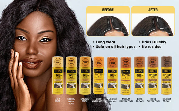 EBIN TINTED LACE AEROSOL SPRAY - NATURAL BEIGE