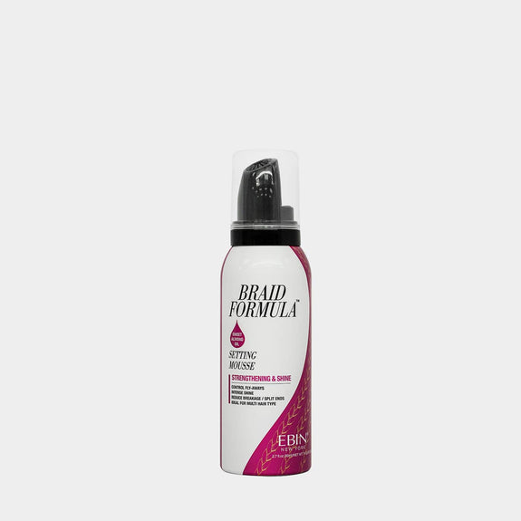EBIN BRAID FORMULA SETTING MOUSSE STRENGTHENING & SHINE - SWEET ALMOND OIL