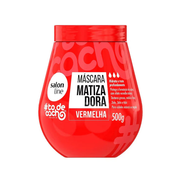 SALON LINE TODECACHO VERMELHÃO DO PODER TINTING MOISTURIZING  RED MASK 500G