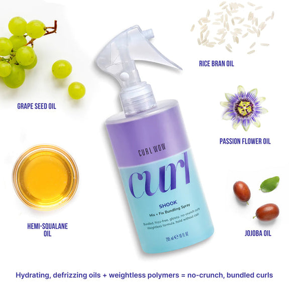 CURL WOW Shook Mix + Fix Bundling Spray -295 ml