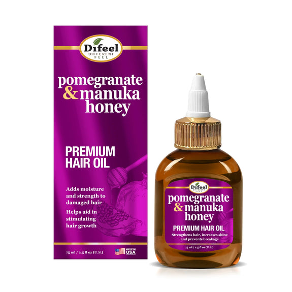 DIFEEL POMEGRANATE & MANUKA HONEY PREMIUM HAIR OIL 2.5 OZ.