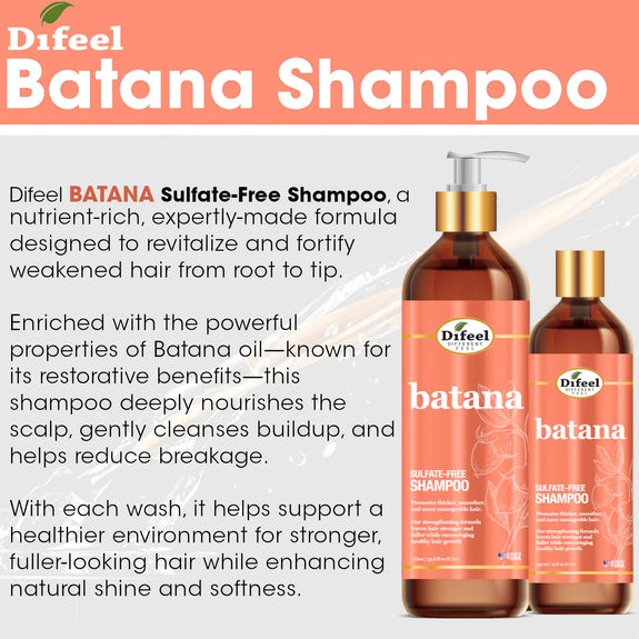 DIFEEL BATANA  SULFATE FREE SHAMPOO 33 OZ
