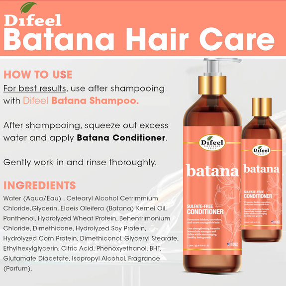 DIFEEL BATANA SULFATE FREE CONDITIONER 33.8 OZ