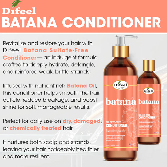 DIFEEL BATANA SULFATE FREE CONDITIONER 33.8 OZ