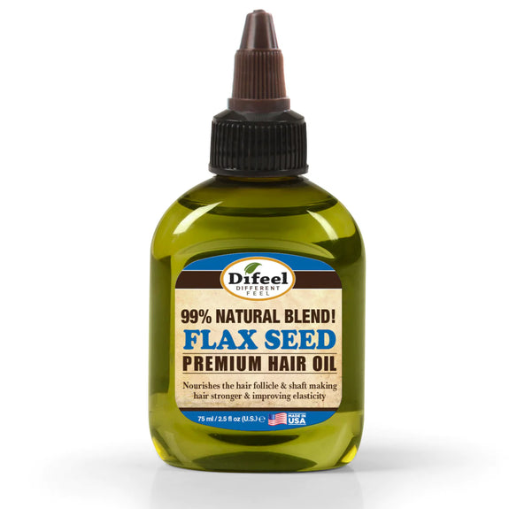 DIFEEL PREMIUM NATURAL HAIR OIL FLAX SEED HAIR OIL 2.5 OZ.