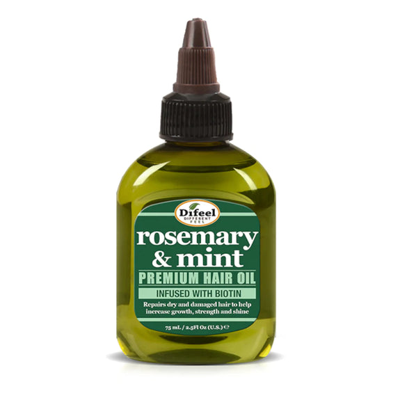 DIFEEL ROSEMARY AND MINT PREMIUM HAIR OIL WITH BIOTIN 2.5 OZ.