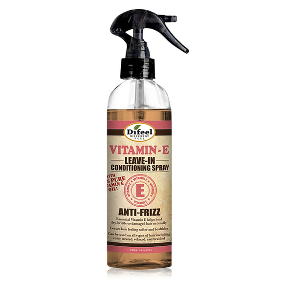 DIFEEL ANTI-FRIZZ LEAVE IN CONDITIONING SPRAY WITH 100% PURE VITAMIN E OIL 6 OZ.
