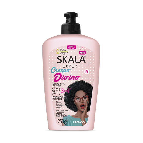 SKALA CREME PARA PENTEAR 3 EM 1 MAIS CACHOS Divino Styling Cream   (250G) - SKALA