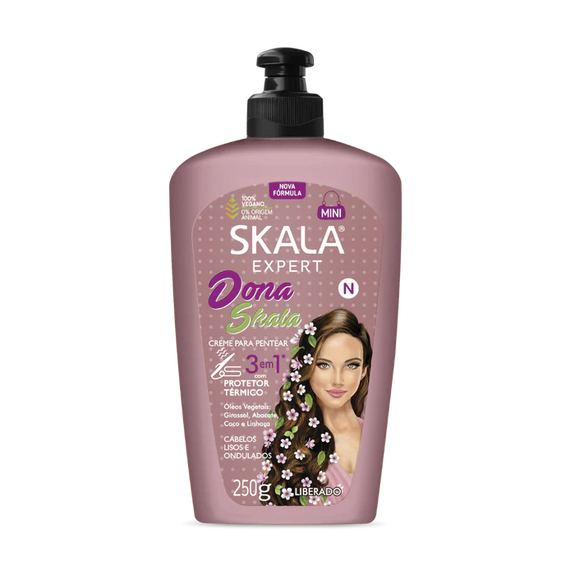 SKALA CREME PARA PENTEAR 3 EM 1 Dona Skala Styling Cream 250 ML