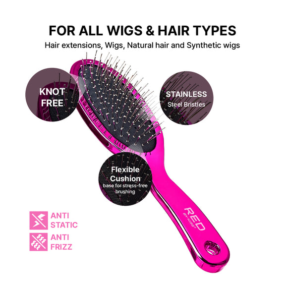 RED BY KISS Oval Wig Brush  Anti-Static & Anti-Frizz