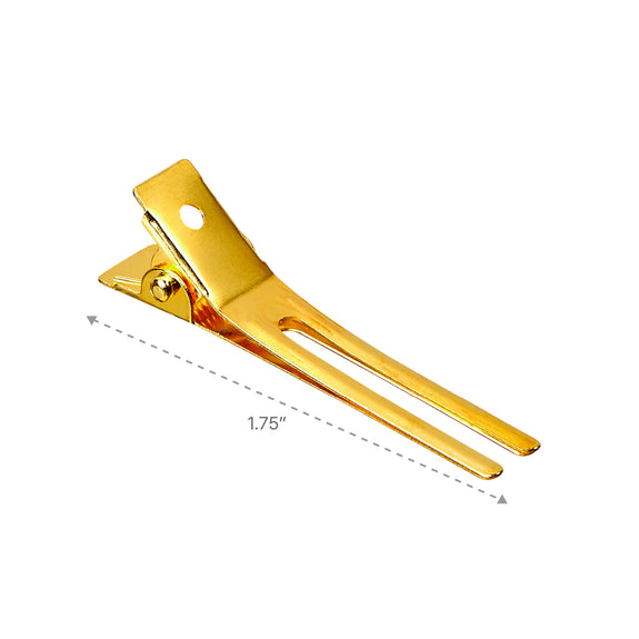 RED BY KISS Gold Double Prong Clip 1 3/4 (35 PCS)