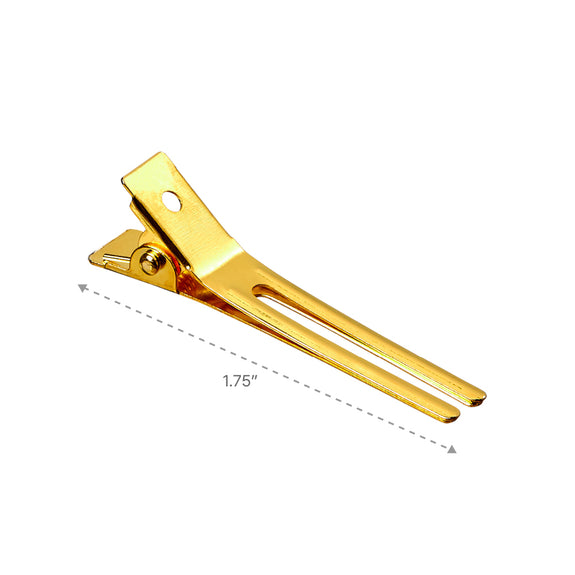 RED BY KISS Gold Double Prong Clip 1 3/4″ (70 PCS)