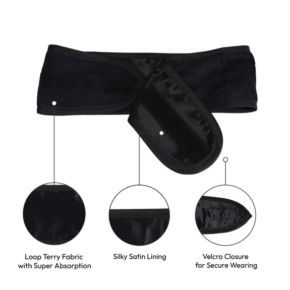 RED BY KISS Hook and Loop Fastener Spa Headband
