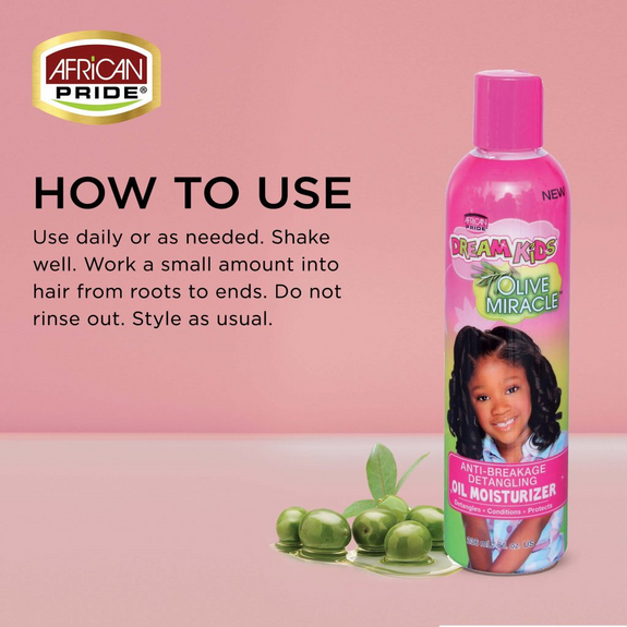 AFRICAN PRIDE DREAM KIDS OIL MOISTURIZER, 8FL OZ