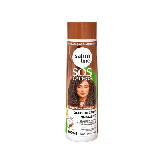 SALON LINE SOS CACHOS COCONUT DEEP TREATMENT SHAMPOO 300 ML