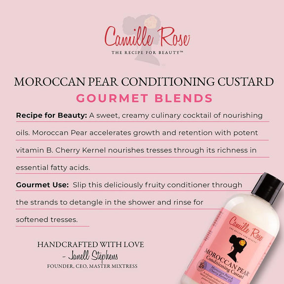 CAMILLE ROSE MOROCCAN PEAR CONDITIONING CUSTARD-12 OZ