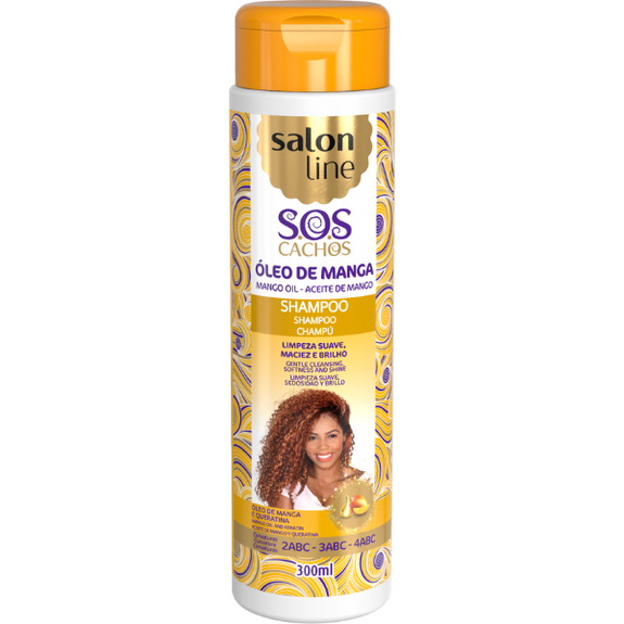 SALON LINE SOS CACHOS MANGO OIL ULTRA HYDRATION  SHAMPOO 300 ML