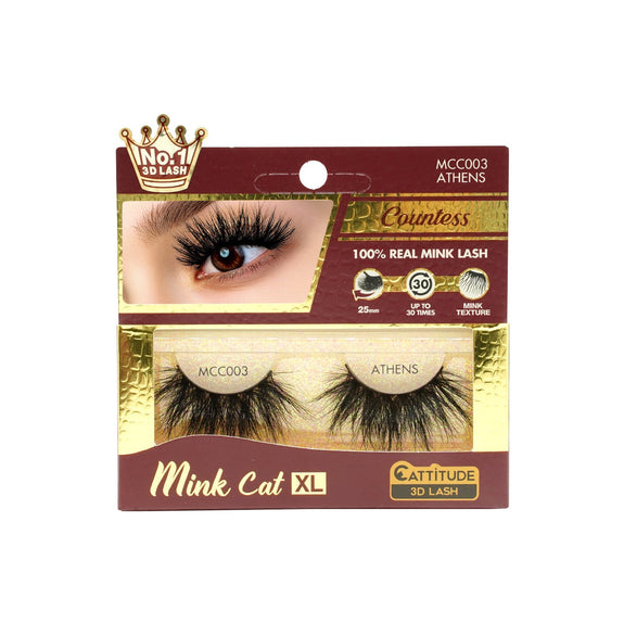 EBIN MINK CAT COUNTESS NO.1 3D LASHES  COLLECTION