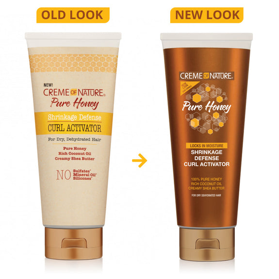 CREME  OF NATURE PURE HONEY Shrinkage Defense Curl Activator 10.5oz