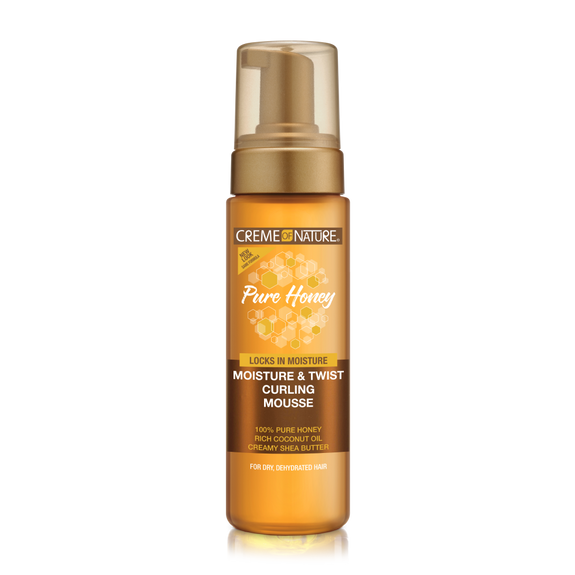 CREME OF NATURE PURE HONEY Moisture & Twist Curling Mousse 7oz