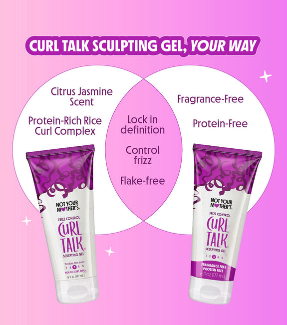 NOT YOUR MOTHER’S CURL TALK FRAGRANCE & PROTEIN FREE SCULPTING GEL 6 OZ