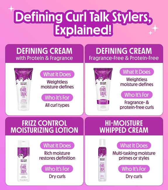 NOT YOUR MOTHER’S CURL TALK FRIZZ CONTROL MOISTURIZING LOTION 8 oz