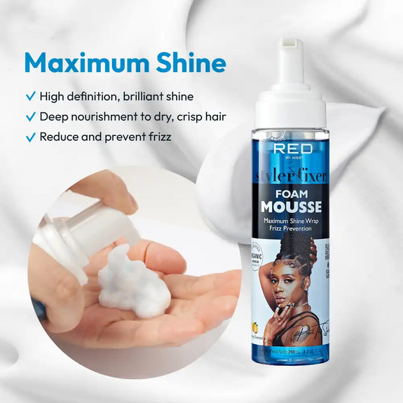 RED BY KISS Styler Fixer Foam Mousse (8.7 US fl.oz