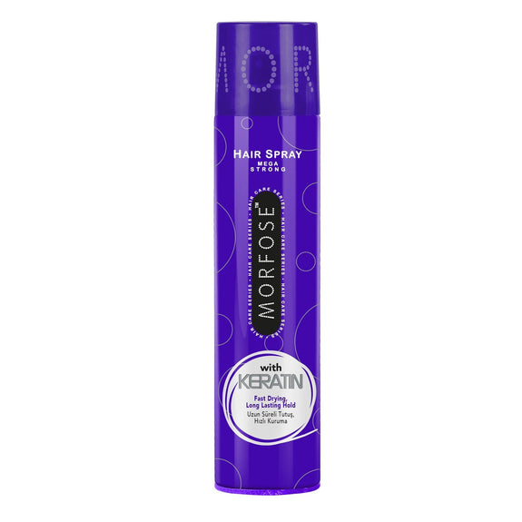 MORFOSE MEGA STRONG HAIR SPRAY WITH KERATIN 400 ML
