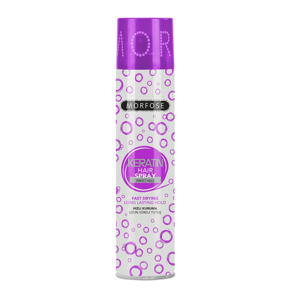 MORFOSE LONG LASTING PERFECT HOLD KERATIN HAIR SPRAY 400 ML