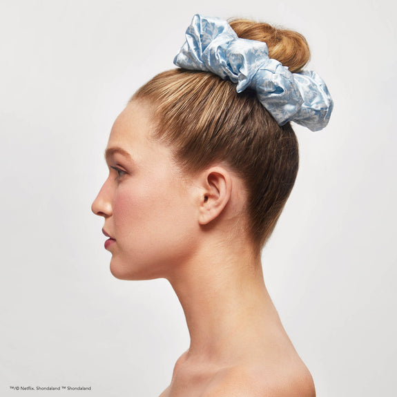 Kitsch Limited edition x Bridgerton Satin Pillow Scrunchies - Toile De Blue