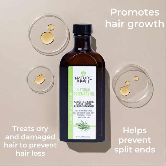 Nature Spell Rosemary Oil with Hair Growth Shampoo & Conditioner Set