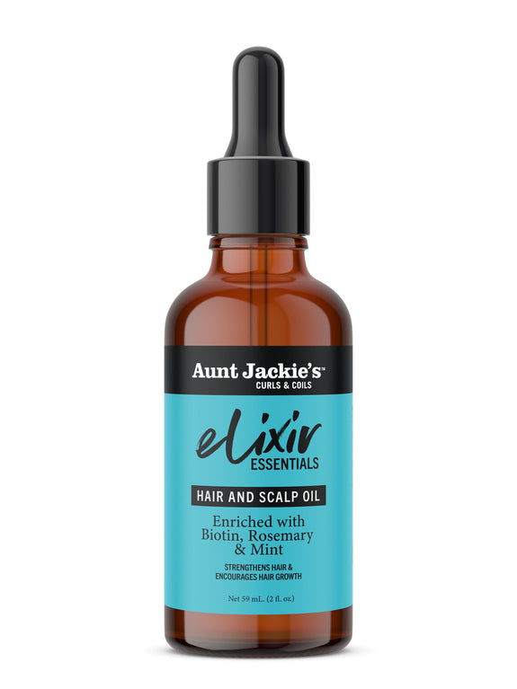 AUNT JACKIE’S Elixir Essentials: Biotin & Rosemary Hair & Scalp Oil  2 OZ