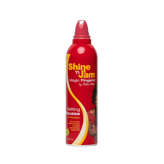 SHINE 'N JAM MAGIC FINGERS SETTING MOUSSE FOR BRAIDS EXTRA FIRM HOLD