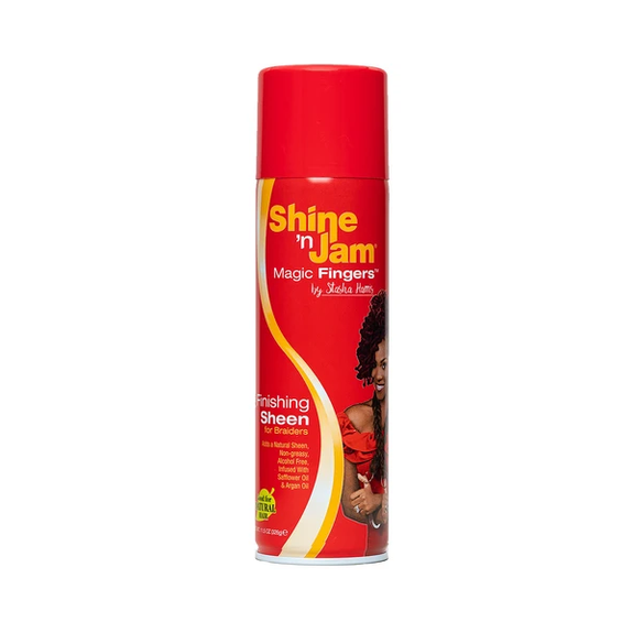 SHINE 'N JAM MAGIC FINGERS FINISHING SHEEN SPRAY FOR BRAIDS -NON GREASY
