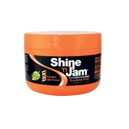 SHINE 'N JAM CONDITIONING SUPREME HOLD GEL ADDS SHINE AND NON-GREASY