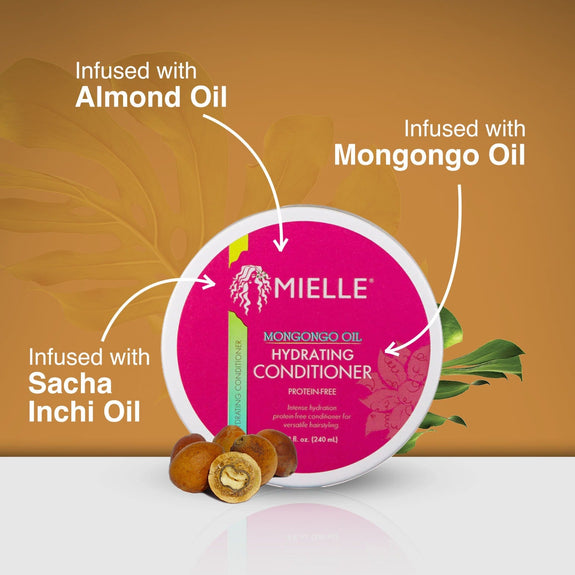 MIELLE MONGONGO OIL PROTEIN-FREE HYDRATING CONDITIONER-8 oz