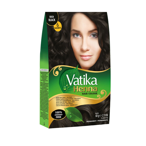 DABUR VATIKA Henna Hair Colour Sachets  10 g x 6