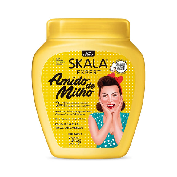 SKALA EXPERT2 EM 1  HAIR TREATMENT CREAM AMIDINHO DE MILHO- 1000ml