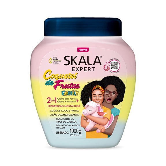 SKALA EXPERT  2 EM 1 HAIR TREATMENT CREAM COQUETEL DE FRUTAS FAMILY - 1000ml