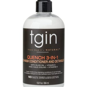 TGIN Quench 3-in-1 Co-Wash Conditioner and Detangler-13 oz