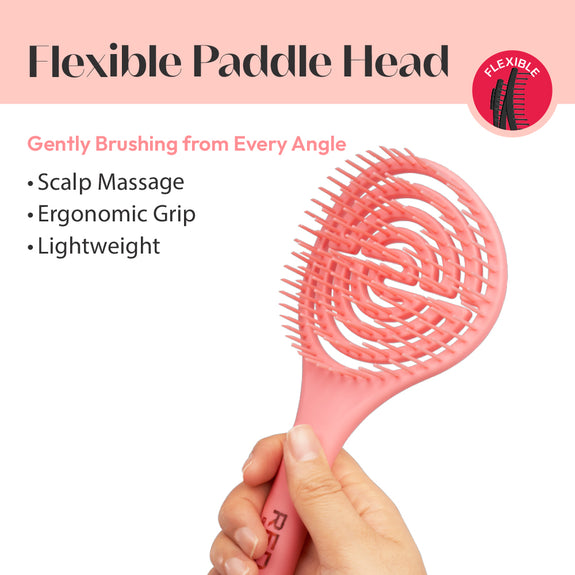 RED BY KISS Flexible Amaze Circle Vent Brush  Firm Bristles for Detangling