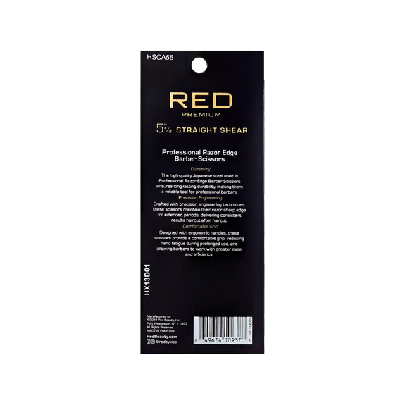 RED BY KISS Premium Artisan Professional Hair Shears 5.5"