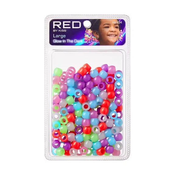 RED BY KISS Glow In The Dark Hair Beads