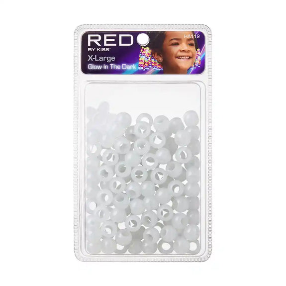 RED BY KISS Glow In The Dark Hair Beads X LARGE