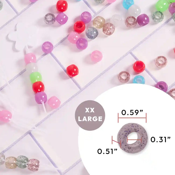 RED BY KISS Glow In The Dark Hair Beads XX LARGE