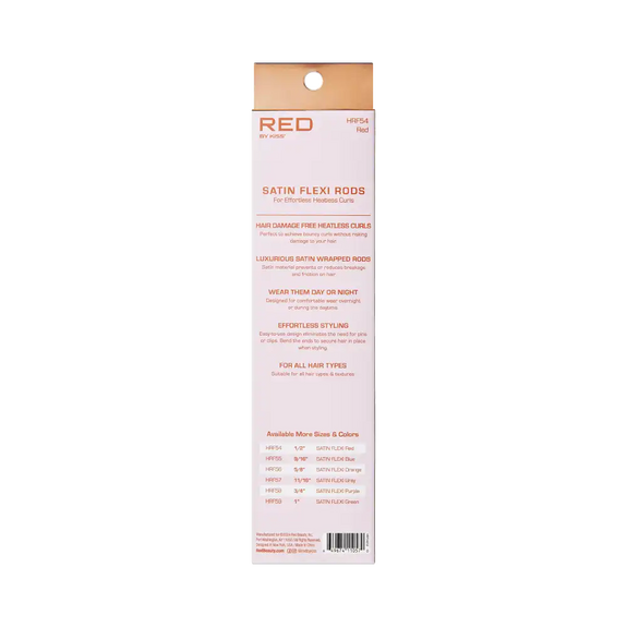 RED BY KISS Heatless Curling Silky Satin Flexi Rods