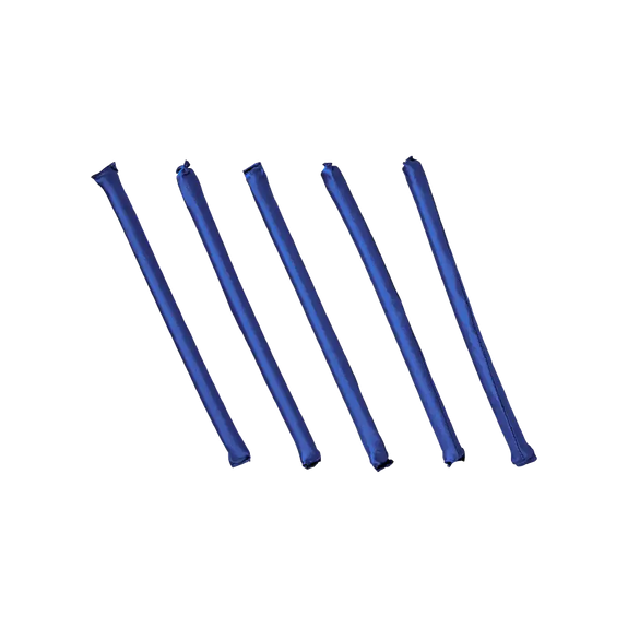 RED BY KISS Heatless Curling Silky Satin Flexi Rods BLUE